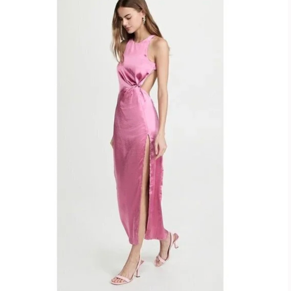For Love & Lemons Taliah Maxi Dress - Pink, size M